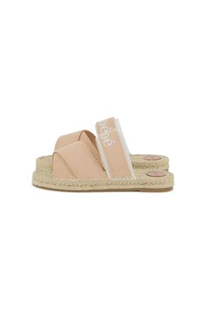 ciabatta in pelle rosa CHLOE' KIDS | C20512231